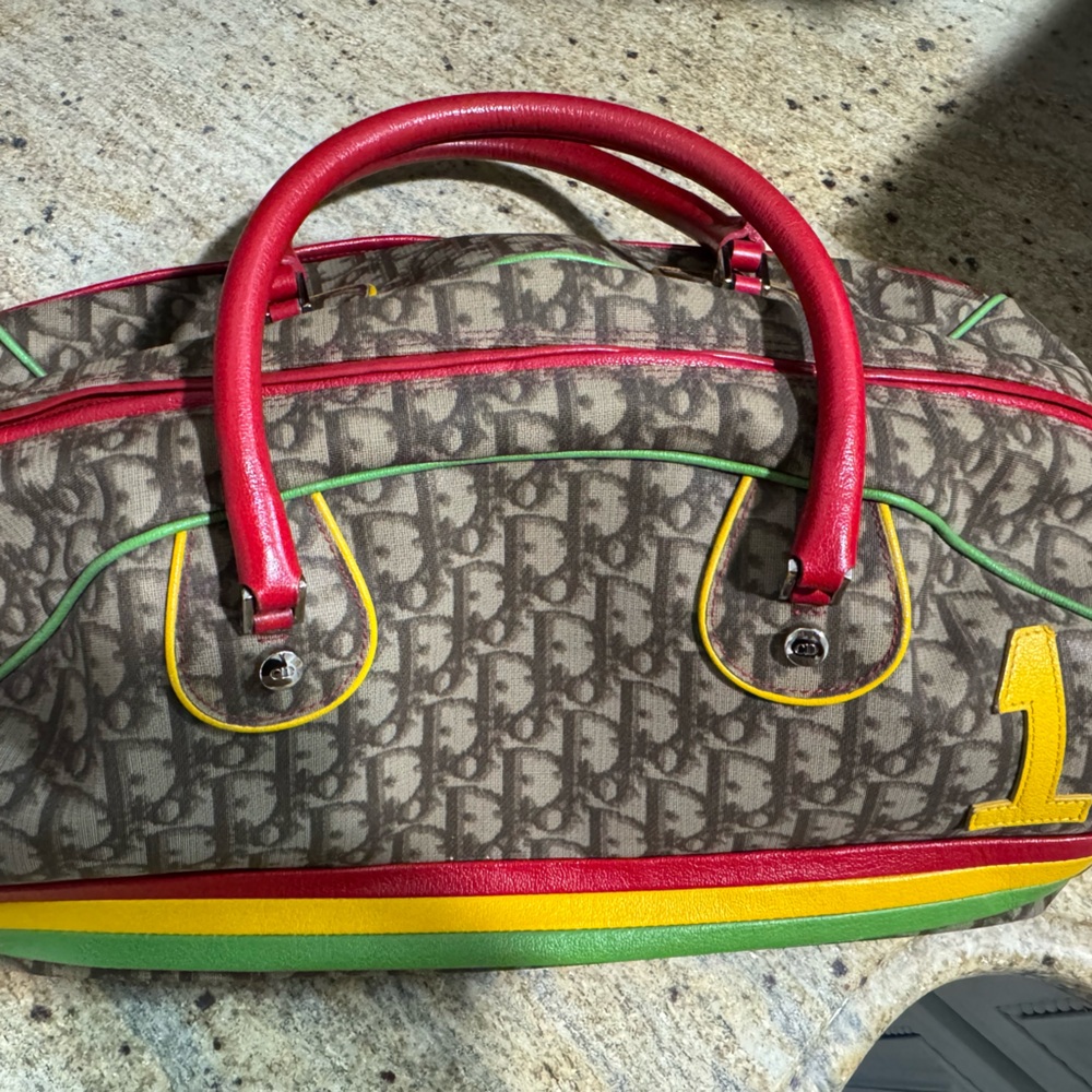 Vintage diorissimo large Rasta bowler